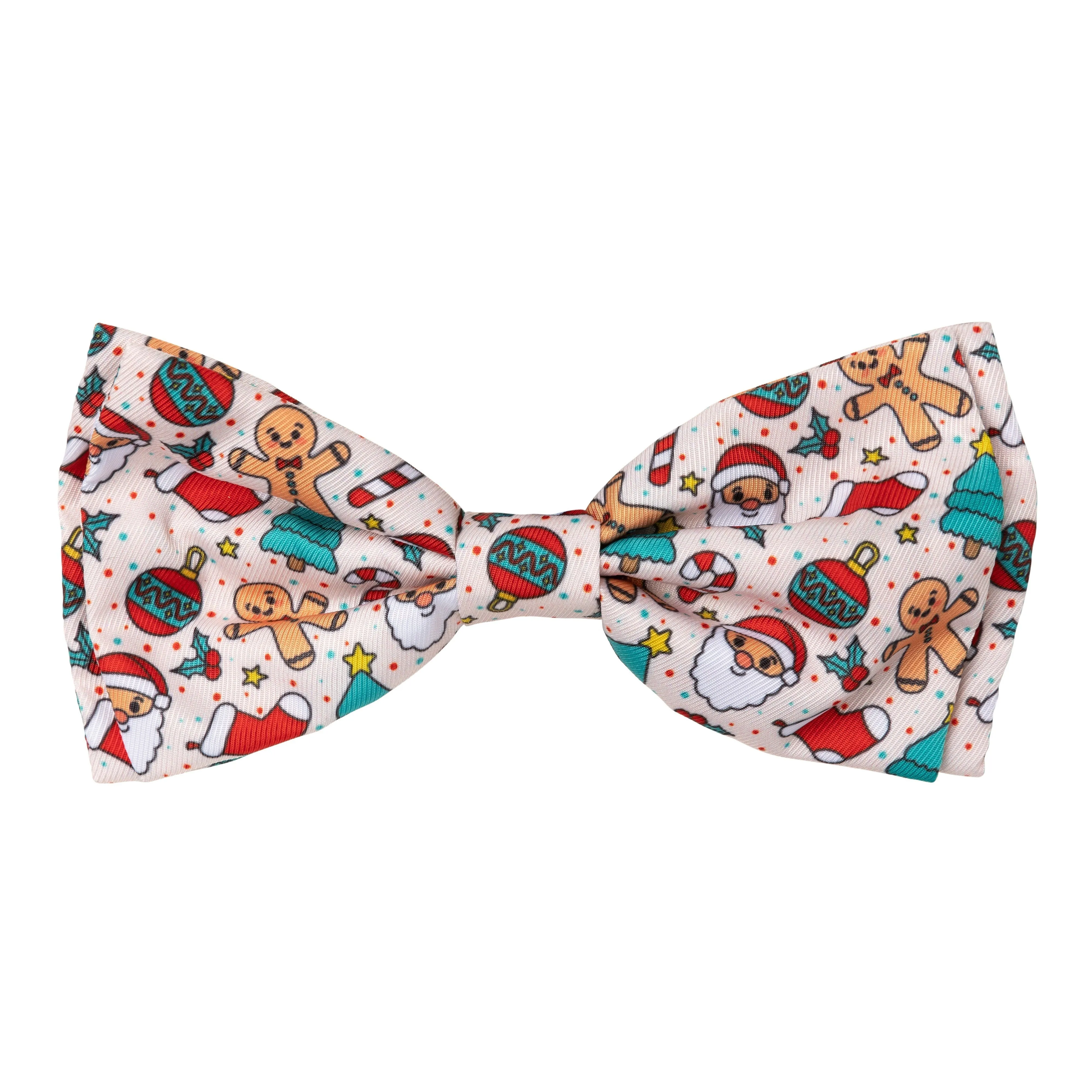 FuzzYard Christmas Tinsel Time Dog Bandana and Bow Tie Set Medium to Large