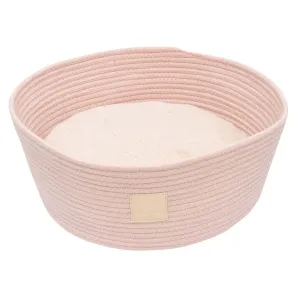 FuzzYard Life Rope Basket Bed Soft Blush