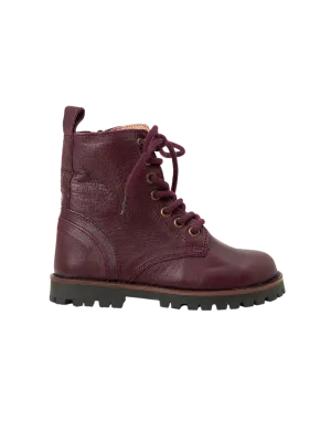 Lace-up Boot - Plum