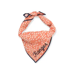 Orange Bowtie Dog Bandana