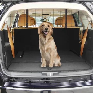 PawHut Heavy Duty Pet Dog Car Barrier Adjustable Ventilated Mesh Wire Guard