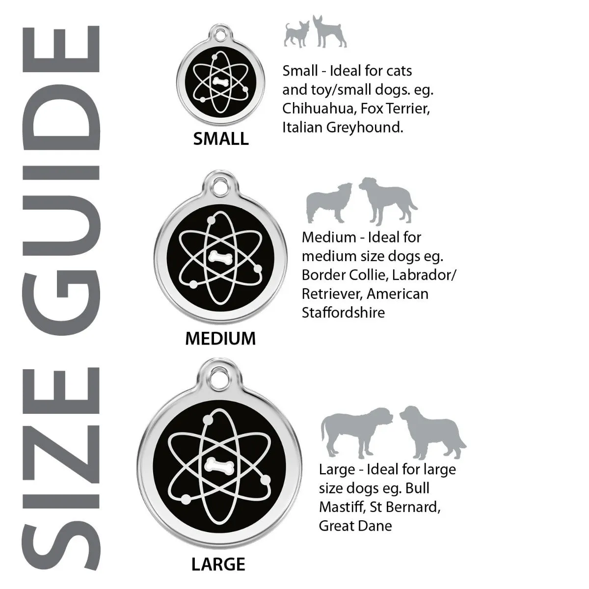 Red Dingo Atom Pet ID Dog Tags