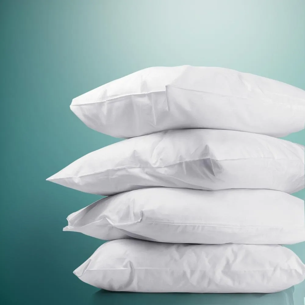Set of 4 Medium & Firm Cotton Pillows