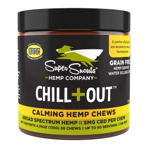Super Snouts Grain-Free Chill Out Broad Spectrum Calming Hemp Chews