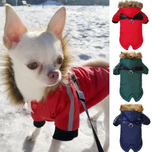 Winter Dog Jacket Coat for Small to Medium Dogs and Cats: Thicken Warm, Waterproof Hoodies for Your Pet - Windproof Yorkshire Outfits Included